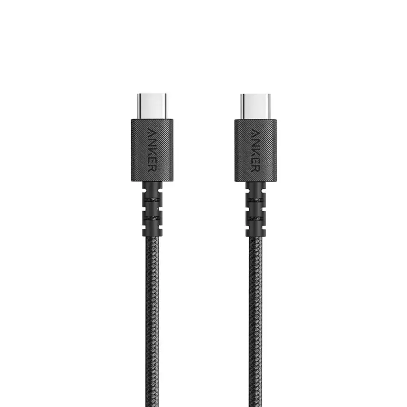 کابل ۹۰ سانتی‌متری USB-C به USB-C 2.0 انکر مدل Anker Powerline Select+ Cable A8032 مشکی