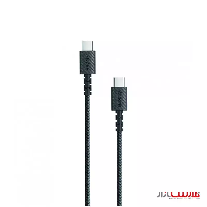کابل ۹۰ سانتی‌متری USB-C به USB-C 2.0 انکر مدل Anker Powerline Select+ Cable A8032 مشکی	