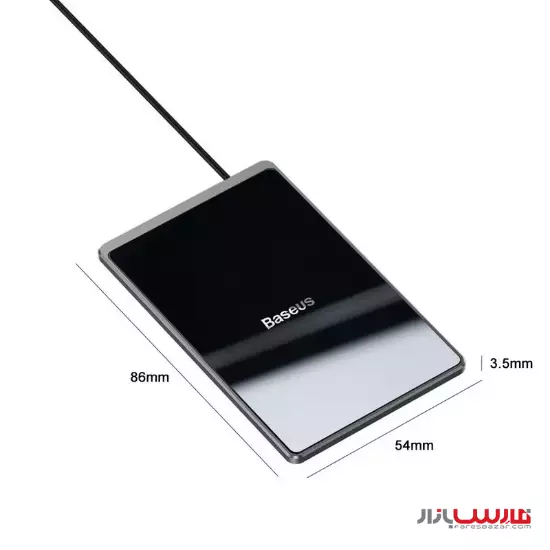 شارژر بی‌سیم ۱۵ واتی بیسوس مدل Baseus Card Ultra-thin Wireless Charger WX01B