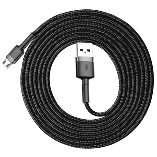 کابل ۲ متری USB به micro USB بیسوس مدل Baseus Cafule Cable CAMKLF