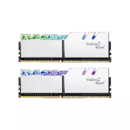 رم دسکتاپ جی اسکیل دو کاناله مدل Trident Z Royal Silver DDR4 CL18 4000 ظرفیت 32 گیگابایت