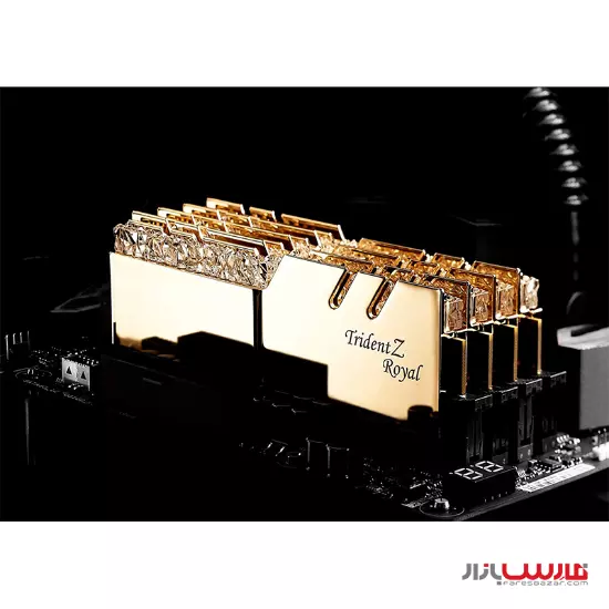 رم  جی اسکیل مدل Trident Z Royal Gold DDR4 3000MHz CL16 ظرفیت 32 گیگابایت 