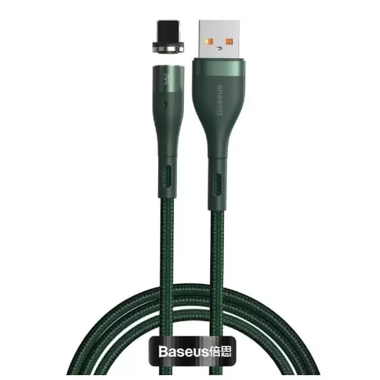 کابل ۱ متری USB به Lightning بیسوس مدل Baseus Zinc Magnetic Safe CALXC