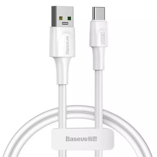 کابل ۲ متری USB به Type-C بیسوس مدلBaseus White Series CATSW