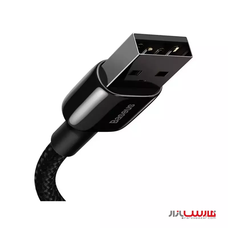 کابل ۱ متری USB به Lightning بیسوس مدل Baseus Tungsten Gold Cable CALWJ 