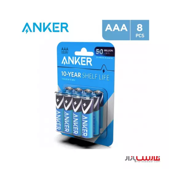 باتری ۱.۵ ولتی ۸ عددی انکر مدل Anker AAA Alkaline Batteries 8-pack B1820H13