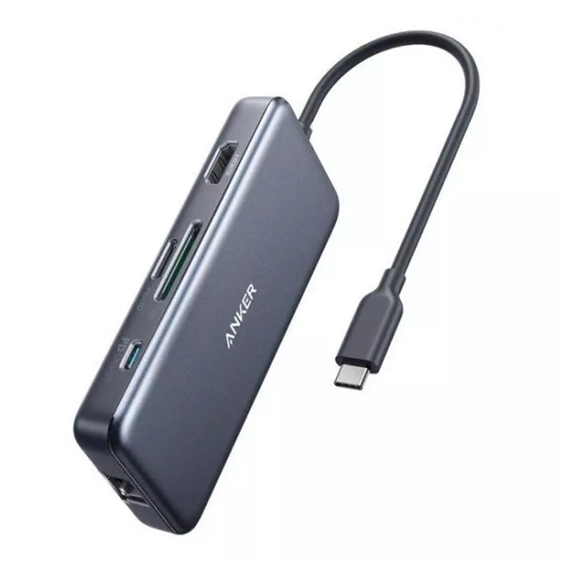 هاب ۷ پورت انکر مدل Anker Premium A8352 با کابل USB-C 